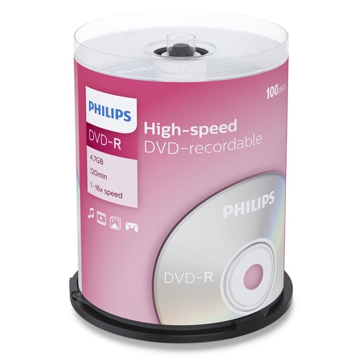[513627] 1x100 Philips DVD-R 4,7GB 16x SP