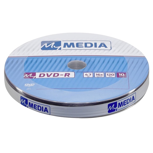 [582213] 1x10 MyMedia DVD-R 4,7GB 16x Speed matt silver Wrap