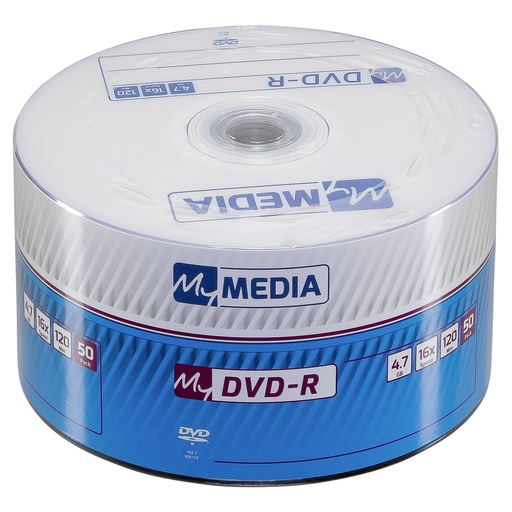 [582220] 1x50 MyMedia DVD-R 4,7GB 16x Speed matt silver Wrap