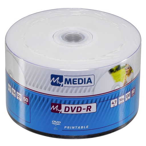 [582227] 1x50 MyMedia DVD-R 4,7GB 16x Speed Printable Wrap