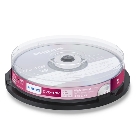 [513690] 1x10 Philips DVD-RW 4,7GB 4x SP