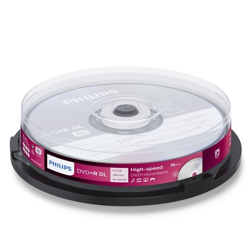 [513536] 1x10 Philips DVD+R 8,5GB DL 8x SP