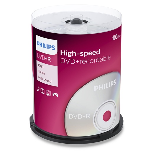 [513585] 1x100 Philips DVD+R 4,7GB 16x SP
