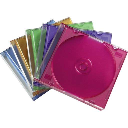 [820923] 1x25 Hama CD-Sleeves   Slim Box coloured                   51166