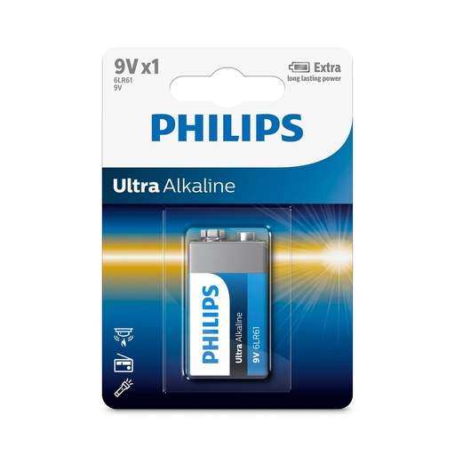 [113768] Philips Ultra Alkaline 9V battery