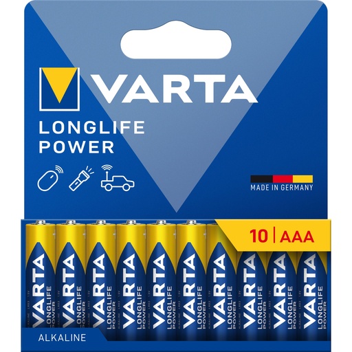 [116029] 1x10 Varta Longlife Power Micro AAA LR 03            04903121761