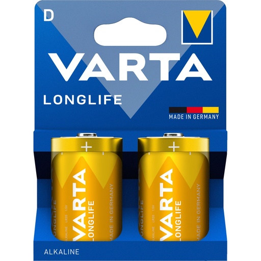 [168977] 1x2 Varta Longlife Mono D LR 20