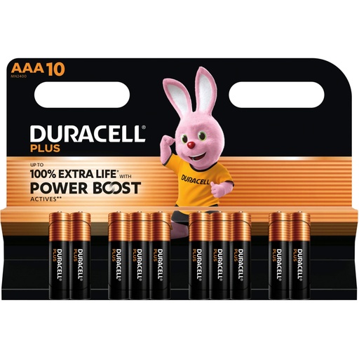 [185035] 1x10 Duracell Plus Power Boost Micro MN2400 AAA LR03 1,5V