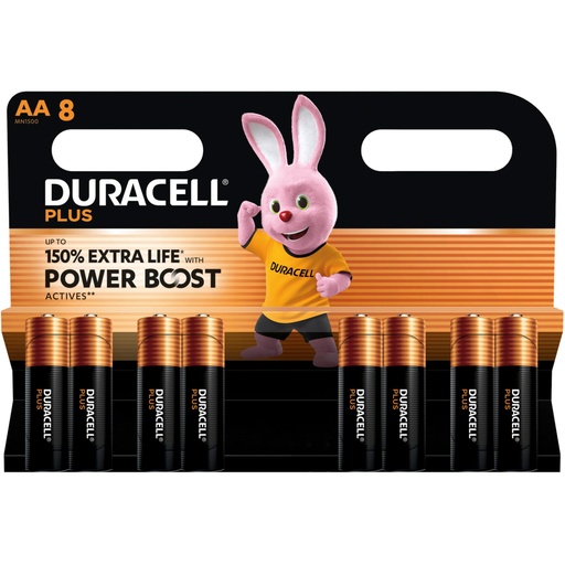 [185056] 1x8 Duracell Plus Power Boost Mignon MN1500 AA LR6 1,5V