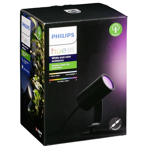 [413681] Philips Hue Lily LED 1lmp. Spot Extension   black