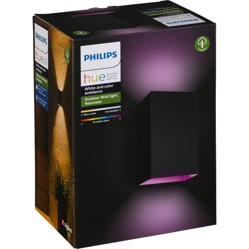 [667375] Philips Hue Resonate white color LED wall light black