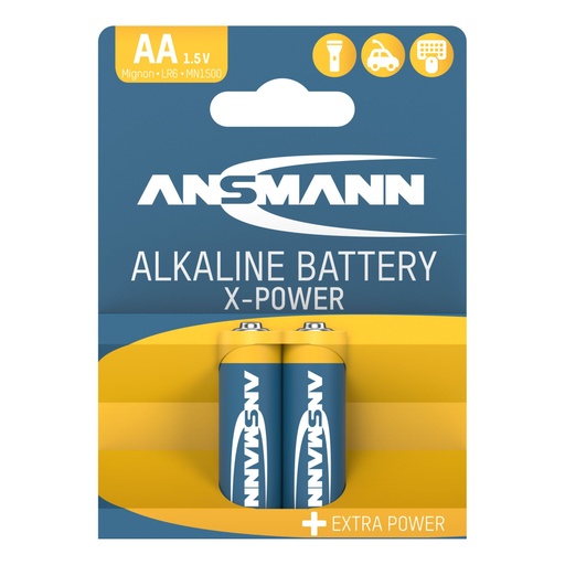 [443807] 1x2 Ansmann Alkaline Mignon AA LR 6 X-Power