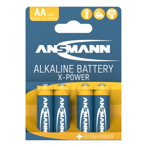 [444003] 1x4 Ansmann Alkaline Mignon AA LR 6 X-Power