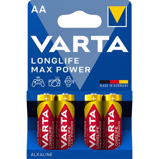 [486794] 1x4 Varta Longlife Max Power Mignon AA LR06