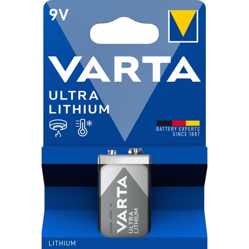 [486983] 1 Varta Ultra Lithium 9V-Block 6 LR 61