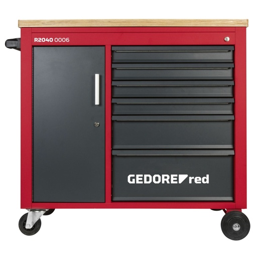 [820640] GEDORE red Workshop Trolley MECHANIC PLUS with 6 Drawers
