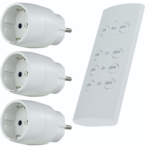 [632627] REV Radio Switch Set 3 + 1 compact white