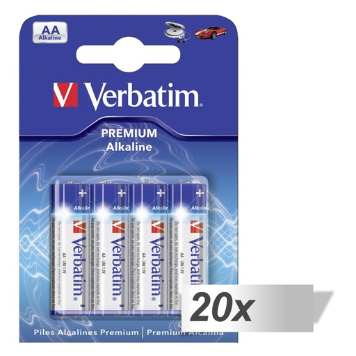 [497681] 20x4 Verbatim Alkaline battery Mignon AA LR6              49921