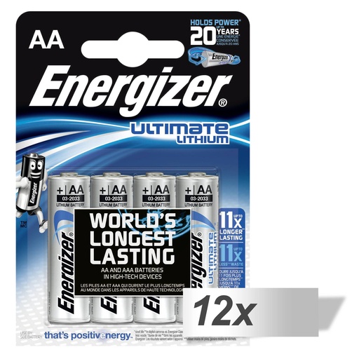 [501643] 12x4 ENERGIZER Ultimate Lithium Mignon AA LR 6 1,5V
