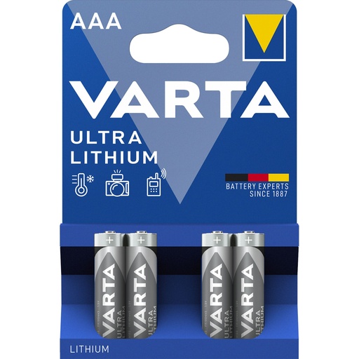 [502208] 1x4 Varta Ultra Lithium Micro AAA LR03