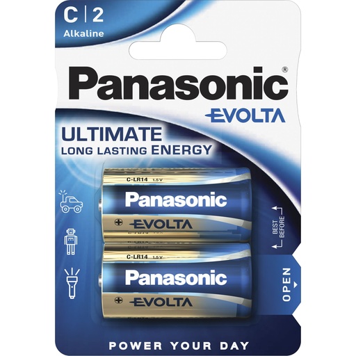 [511350] 1x2 Panasonic Evolta Baby C LR 14                LR14EGE/2BP