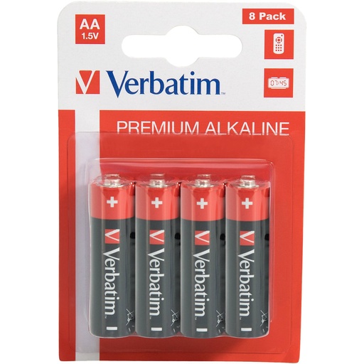 [582360] 1x8 Verbatim Alkaline battery Mignon AA LR6              49503