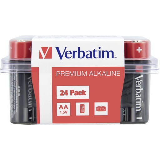 [582374] 1x24 Verbatim Alkaline battery Mignon AA LR6              49505