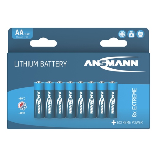 [687029] 4+4 Ansmann Extreme Lithium AA Mignon LR 6 Big Pack