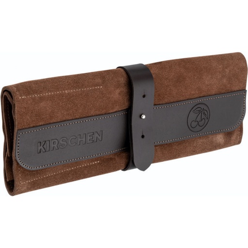 [212076] Kirschen Veloursleder-Rolltasche leer