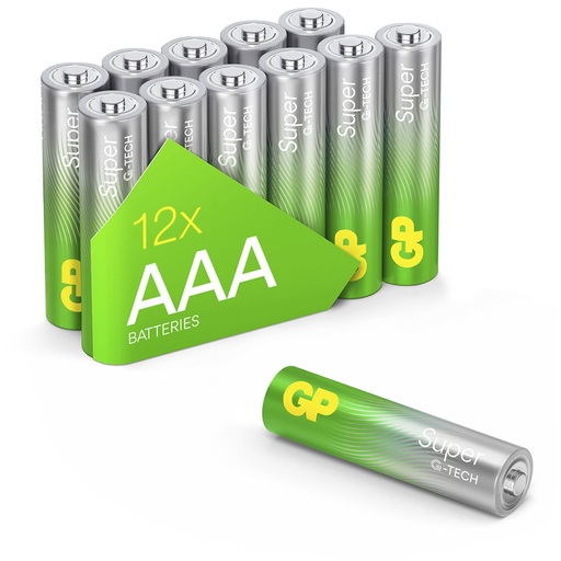 [824637] 1x12 GP Super Alkaline 1,5V AAA Micro LR03 Rel.03024AETA-S12