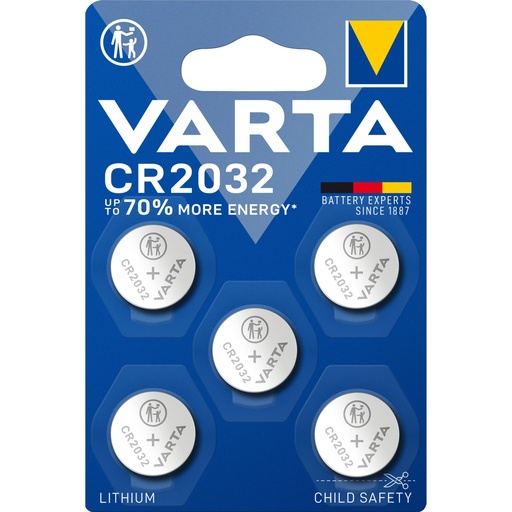 [866917] 1x5 Varta electronic CR 2032 Lith. Coin Battery 06032 101 415