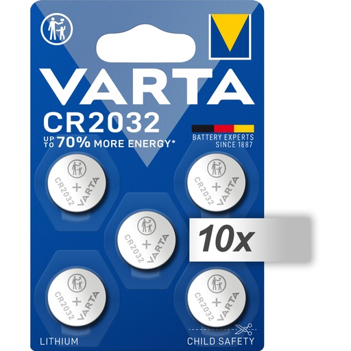 [866931] 10x5 Varta electronic CR 2032 Lith. Coin Battery 06032 101 415