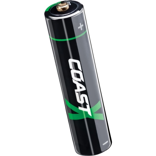 [140760] 1x4 Coast Zithion-X Micro AAA Battery USB-C Charging Port