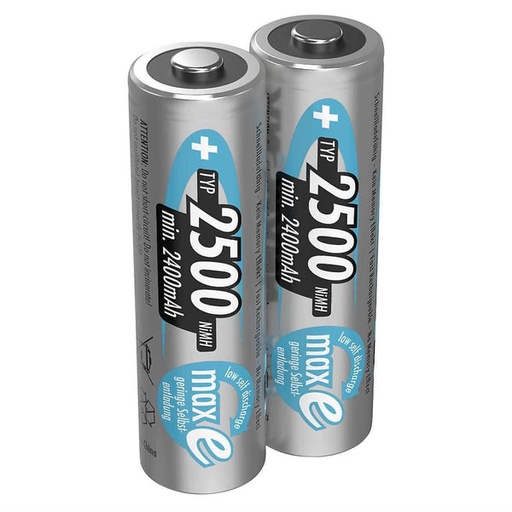 [346682] 1x2 Ansmann maxE NiMH rech.bat. 2500 Mignon AA 2400 mAh