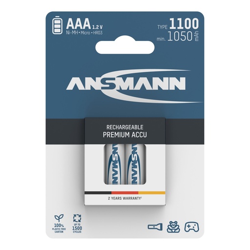 [502574] 12x4 Ansmann NiMH bat. 1100 Micro AAA 1050 mAh