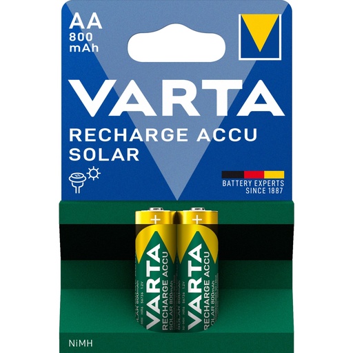 [683480] 1x2 Varta Solar Accu AA NiMH 800 mAh Mignon