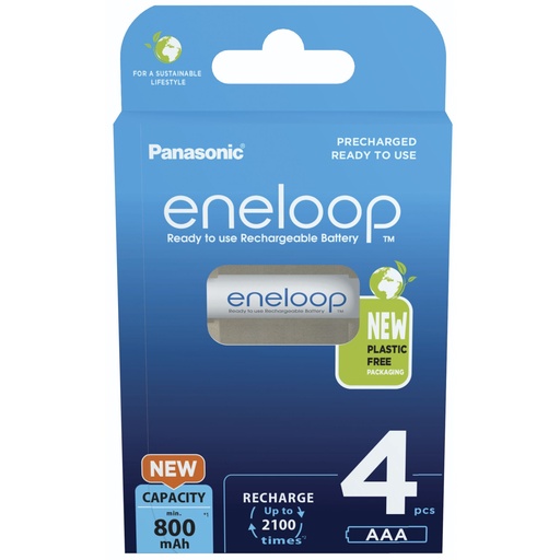 [762582] 1x4 Panasonic Eneloop Micro AAA 800mAh              BK-4MCDE/4BE