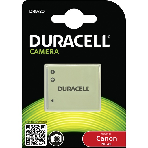 [279393] Duracell Li-Ion Battery 1000mAh for Canon NB-6L