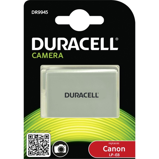 [279428] Duracell Li-Ion Akku 1020 mAh for Canon LP-E8