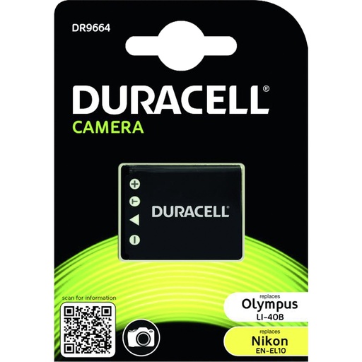 [291048] Duracell Li-Ion 700 mAh for Olympus Li-40B Nikon EN-EL10
