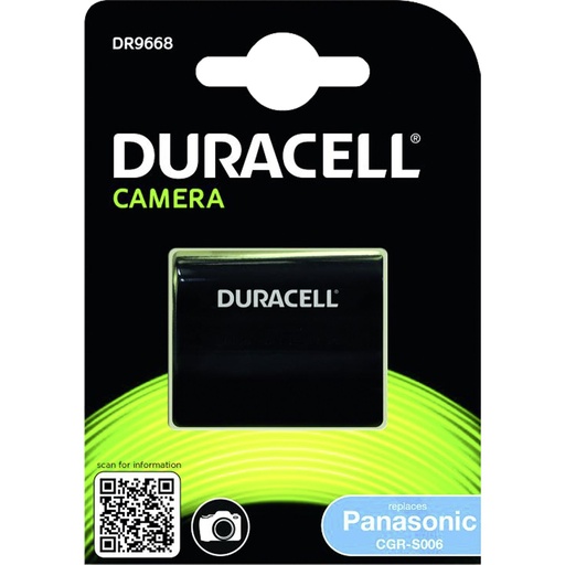 [291055] Duracell Li-Ion Akku 750 mAh for Panasonic CGA-S006