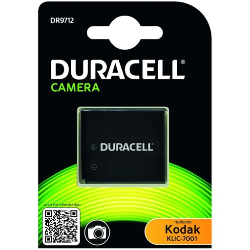 [491983] Duracell Li-Ion battery 700mAh for Kodak KLIC-7001