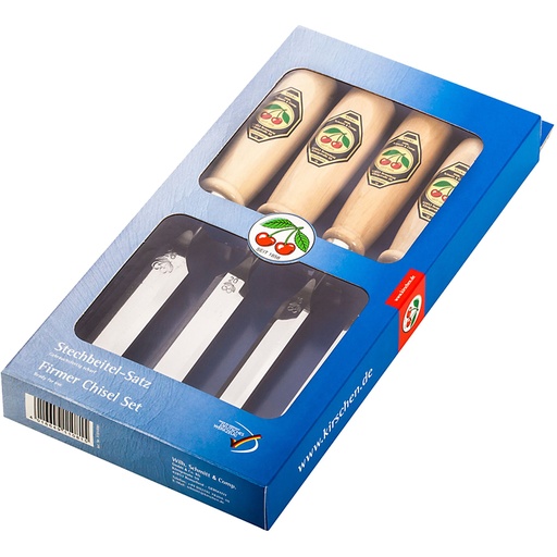 [433393] Kirschen Firmer Chisel Set 4pcs 1181 SB in Display Box  1181000