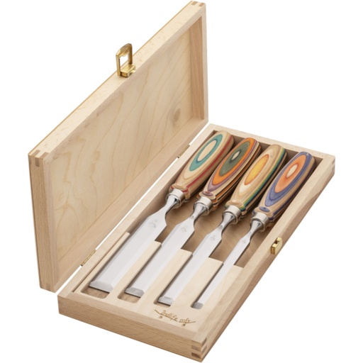 [876493] Kirschen Firmer Chisel Set WINAC in wooden box