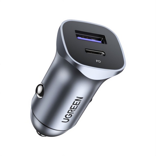 [105032] UGREEN A+C Dual-Port Car Charger PD30W+SCP22.5W