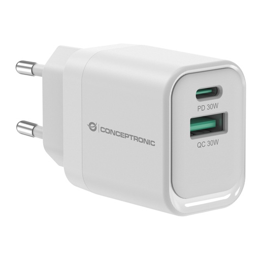 [134915] Conceptronic ALTHEA19W33 2-Port 33W GaN USB PD Charger