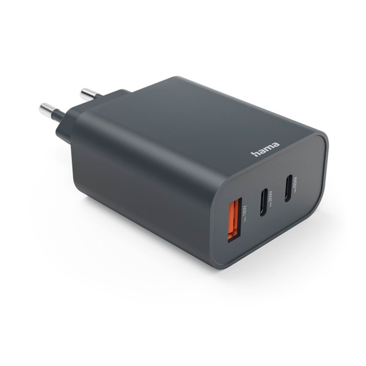 [140921] Hama Quick Charger PD        65W 2xUSB-C/1xUSB-A,anthracite 86445