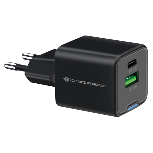 [165729] Conceptronic ALTHEA15B 2-Port 20W GaN USB PD Charger