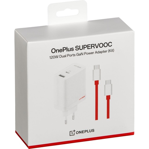 [166282] OnePlus SUPERVOOC GaN Dual Charger (120W) weiß