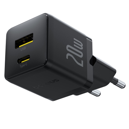 [172064] Baseus Palm USB and USB-C Charger 20W EU black